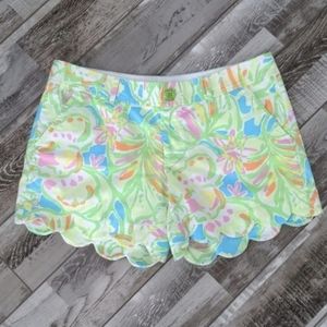 Lilly Pulitzer Multi Elephant Ears Buttercup Shorts size 6